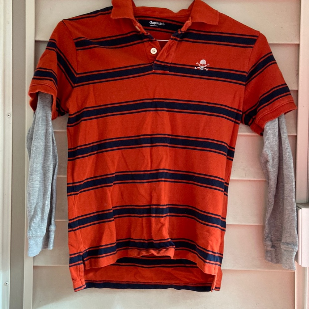 Gap Kids size large long sleeve polo shirt.